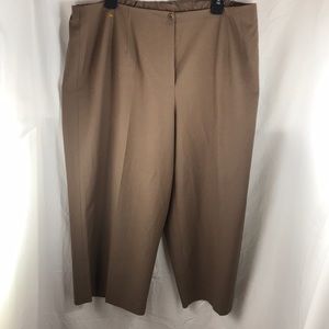 Talbots Woman size brown stretch pants NWT
